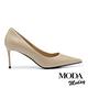 高跟鞋 MODA MODAY 簡約優雅羊皮尖頭高跟鞋－米 product thumbnail 3