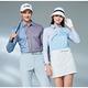 【Lynx Golf】女款日本進口布料彈性舒適不對稱下擺百褶後袋剪接織帶繡花造型休閒短裙-白色 product thumbnail 9