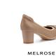 高跟鞋 MELROSE 簡約素雅造型方釦尖頭粗高跟鞋－米 product thumbnail 4