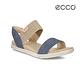 ECCO DAMARA SANDAL 棉麻意象平底涼鞋-藍 product thumbnail 2