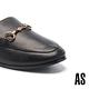 穆勒鞋 AS 復刻經典時尚馬銜釦羊皮低跟穆勒拖鞋－黑 product thumbnail 6