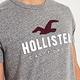 海鷗 Hollister HCO 經典刺繡大海鷗文字短袖T恤-灰色 product thumbnail 3