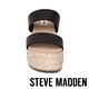 STEVE MADDEN-JOLTED 側邊鬆緊雙粗帶楔型拖鞋-黑色 product thumbnail 4