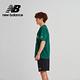 [New Balance]親膚植絨學院風文字短袖上衣_男性_綠色_AMT33551NWG product thumbnail 8