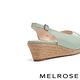 高跟鞋 MELROSE 清新風采亮漆皮魚口楔型高跟鞋－綠 product thumbnail 4