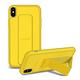 iPhone X/XS 強力磁吸 純色 立架 支架手機殼 保護套-黃色款-iX/XS黃色*1 product thumbnail 2