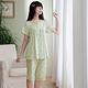 華歌爾睡衣-睡眠研究所-海藻纖維 M-LL短袖七分褲裝(綠) product thumbnail 2