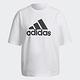 Adidas W Fi Bos Tee [HC6358] 女 短袖 上衣 T恤 運動 休閒 簡約 寬鬆 愛迪達 白 product thumbnail 4