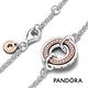 【Pandora官方直營】Pandora Signature 雙色密鑲寶石同心圓手鏈 product thumbnail 3