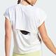 Adidas TI Logo T 女 白色 運動 訓練 鏤空 吸濕 排汗 上衣 短袖 IM4743 product thumbnail 3