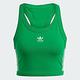 Adidas Top [IK6586] 女 背心 短版 亞洲版 經典 三葉草 休閒 合身 時髦 穿搭 棉質 舒適 綠 product thumbnail 4