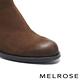 短靴 MELROSE 極簡率性俐落剪裁粗高跟短靴－咖 product thumbnail 6