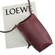 LOEWE Gate Pocket 經典小牛皮撞色斜背手機包(酒紅) product thumbnail 9