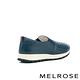 休閒鞋 MELROSE 美樂斯 率性潮感編織造型全真皮厚底休閒鞋－藍 product thumbnail 4