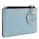 Calvin Klein 粉藍色皮革鉚釘鑰匙零錢包 product thumbnail 3