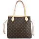 LV  M40995 NEVERFULL MM 經典花紋束口購物包/托特包 product thumbnail 4