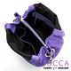YUCCA - 熱銷款多彩俏麗鏈帶牛皮包 - 紫色-C8033473C77 product thumbnail 7