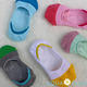 AQUA Peach-雙色塊拼接止滑棉短襪隱形襪 (1組五入) product thumbnail 2