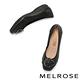 低跟鞋 MELROSE 都會典雅金屬雙圓釦全真皮楔型低跟鞋－黑 product thumbnail 5