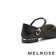 低跟鞋 MELROSE 簡約時尚兩穿式金屬釦繫帶全真皮尖頭低跟鞋－黑 product thumbnail 4