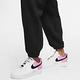 Nike 長褲 Essential Fleece Pants 女款 NSW 刷毛 寬鬆 鬆緊帶 縮口褲 黑 白 BV4090-010 product thumbnail 6