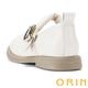 ORIN 圓頭柔軟羊皮瑪麗珍娃娃鞋 白色 product thumbnail 5
