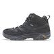 Merrell 登山鞋 Moab 2 Smooth Mid GTX 男鞋 黑 防水 抗撕裂 緩震 戶外 黃金大底 ML46551 product thumbnail 3