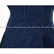 立體縫線收腰傘狀牛仔襯衫洋裝 (藍色)-2am.Korea product thumbnail 8