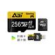 AGI 亞奇雷 microSDXC UHS-I A2 V30 256GB 三合一記憶卡 附 Type C 讀卡機、轉卡 product thumbnail 2