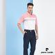Pierre Cardin皮爾卡登 男款 吸濕排汗定位橫條短袖polo衫-粉紅色(5217293-75) product thumbnail 4