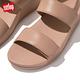 【FitFlop】LULU ADJUSTABLE LEATHER BACK-STRAP SANDALS 經典皮革可調式後帶涼鞋-女(米色) product thumbnail 6