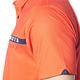 【Lynx Golf】男款吸汗速乾涼感合身版素面Lynx印花短袖POLO衫/高爾夫球衫-橘色 product thumbnail 6