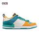 Nike 休閒鞋 SWDC Wmns Dunk Low Disrupt 2 女鞋 白 綠 橘 拼接 DX4220-100 product thumbnail 6