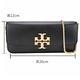 TORY BURCH Eleanor 雙T標誌牛皮鍊帶可拆斜背/手拿風琴包(黑色) product thumbnail 6