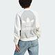 Adidas Fleece Jacket [IL3795] 女 外套 夾克 亞洲版 運動 休閒 復古 學院風 棉質 灰白 product thumbnail 3