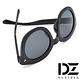 DZ 雙星飛釘 抗UV太陽眼鏡造型墨鏡(酷黑) product thumbnail 5