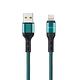 RONEVER VPC166 USB-A to Lightning鋁合金編織充電線(IOS)-綠 product thumbnail 2