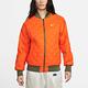 Nike 外套 NSW Varsity 女款 綠 橘 雙面穿 絎縫 飛行夾克 保暖 風衣 夾克 DV7877-222 product thumbnail 8