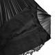 ILEY伊蕾 個性時尚壓摺蕾絲覆膜布鬆緊裙(黑色；M-XL)1224162221 product thumbnail 4