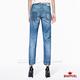 BRAPPERS 女款Boy Friend Jeans-女用中低腰八分反摺褲-淺藍 product thumbnail 2