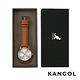 KANGOL 經典簡約腕錶38mm真皮錶帶(咖啡)-玫瑰金框 KG71138 product thumbnail 4