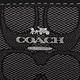 COACH  銀馬車緹花LOGO織布拉鍊對開短夾(黑灰) product thumbnail 7