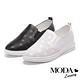 休閒鞋 MODA Luxury 簡約率性星星造型激光全真皮厚底休閒鞋－白 product thumbnail 7