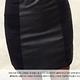 【N.C21】率性異材質皮革mix窄短裙 (黑色) product thumbnail 5