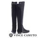 VINCE CAMUTO 異材質拼接彈力素面長靴-黑色 product thumbnail 4