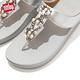 【FitFlop】FINO PEARL-CHAIN TOE-POST SANDALS 立體珠飾花圈設計夾腳涼鞋-女(銀色) product thumbnail 5