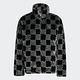 adidas 外套 男款 中性 毛絨外套 三葉草 國際碼 AOP FUR JACKET 黑灰 HR3453 product thumbnail 5