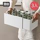日本霜山 伸縮式分類置物收納盒-3入-多色可選 product thumbnail 4