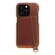 【n max n 台灣設計品牌】iPhone15 Pro 經典系列 - 磁吸站立卡袋手機皮革套 - 巧克力 product thumbnail 5
