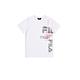 FILA KIDS 童舒適休閒運動套裝 上衣+短褲-白色 1WTY-4910-WT product thumbnail 3